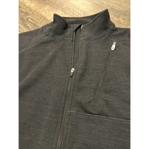 Terramar Men’s Thermowool Wool Blend Half Zip Pullover Black Medium - Picture 6 of 8